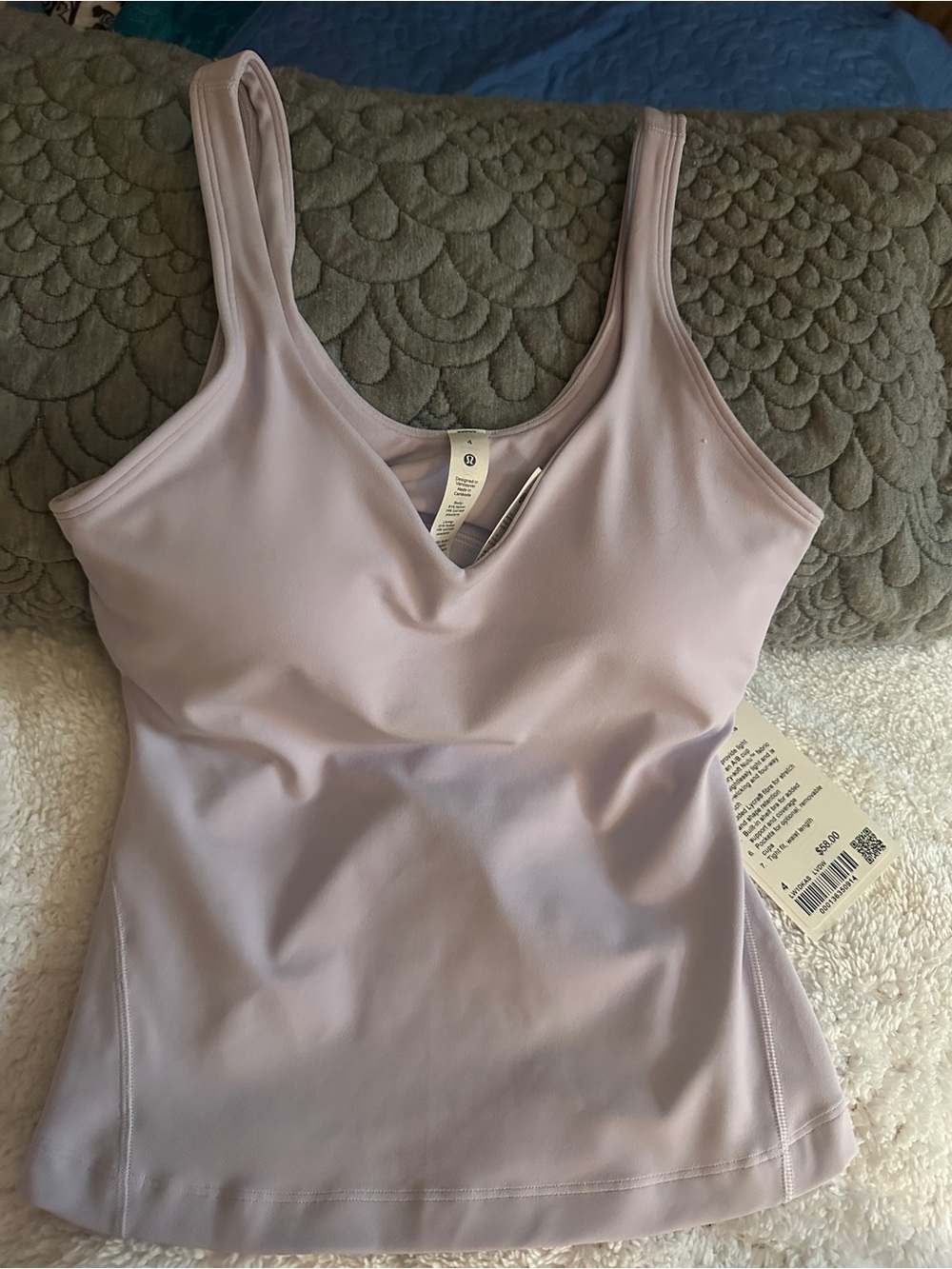 NWT Lululemon Align™ Tank *Waist - Size 4 – Soft Lavender White – Pretty Color 😍
